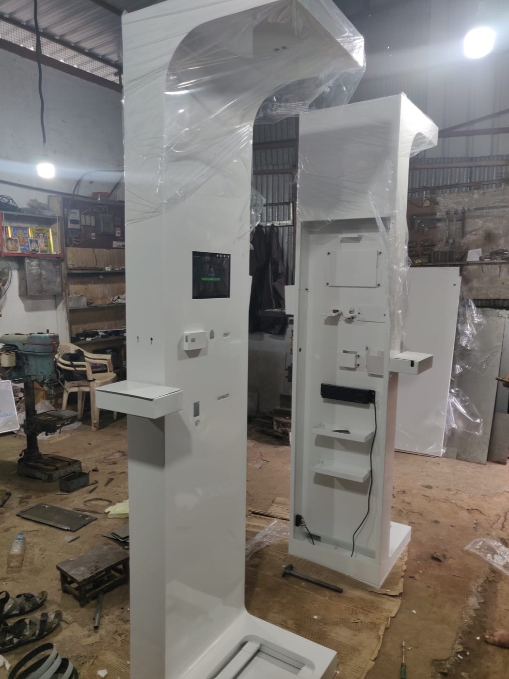 Bare Health ATM cabinets before fit-out